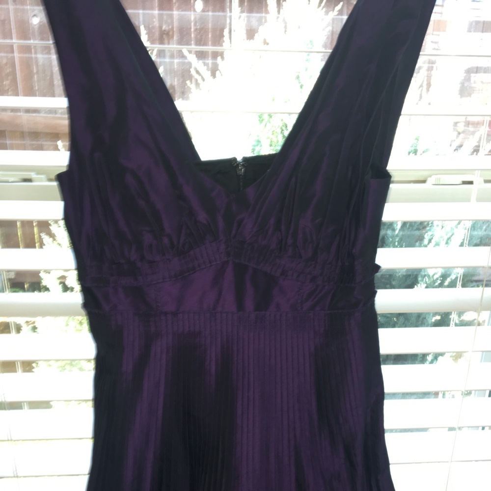 Short purple banquet dress